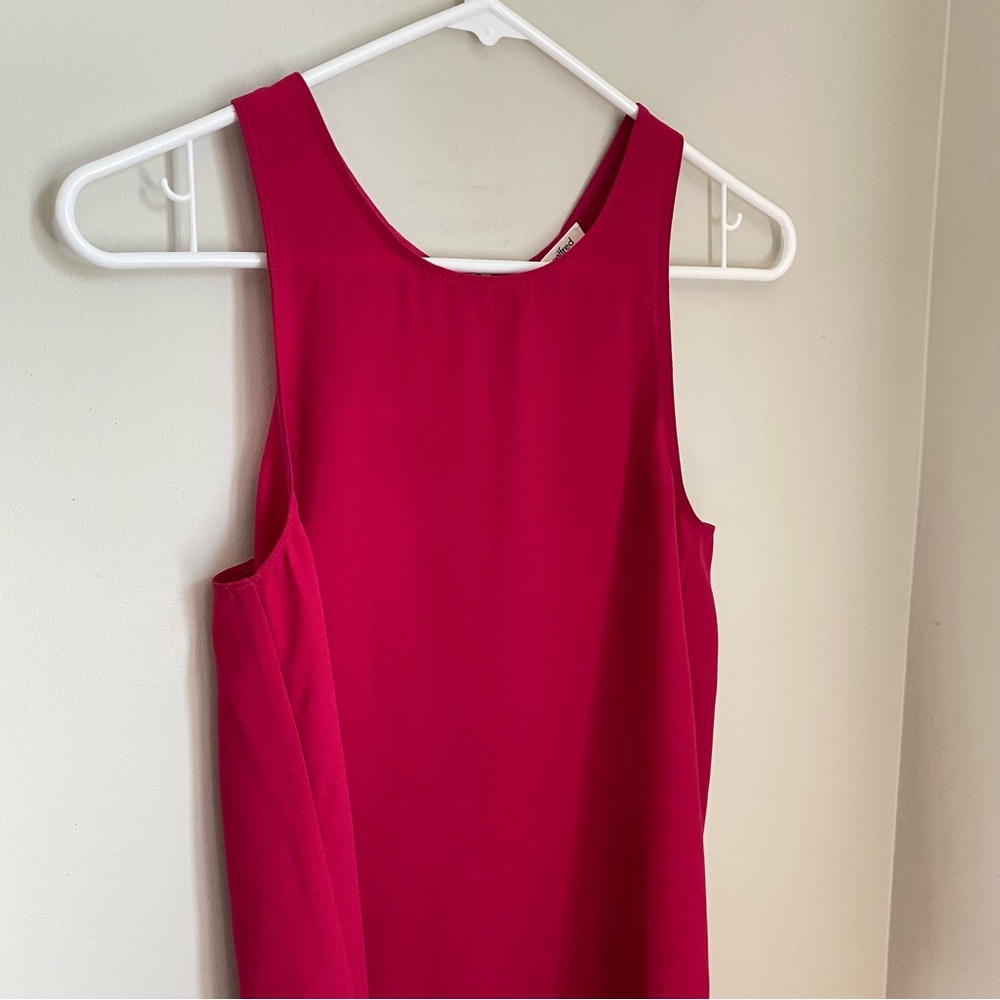 Aritzia Wilfred Sevres Fuchsia Pink Sleeveless Blouse Top Size XXS - Picture 3 of 10